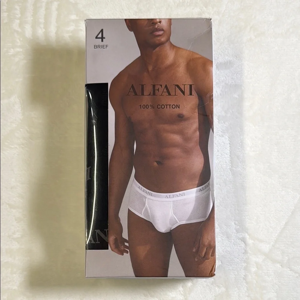Alfani Men's Black Moisture Wicking Briefs - 4 Pack- XXL - Picture 3 of 7